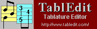 TablEdit - Guitar Tablature Software Logo/link